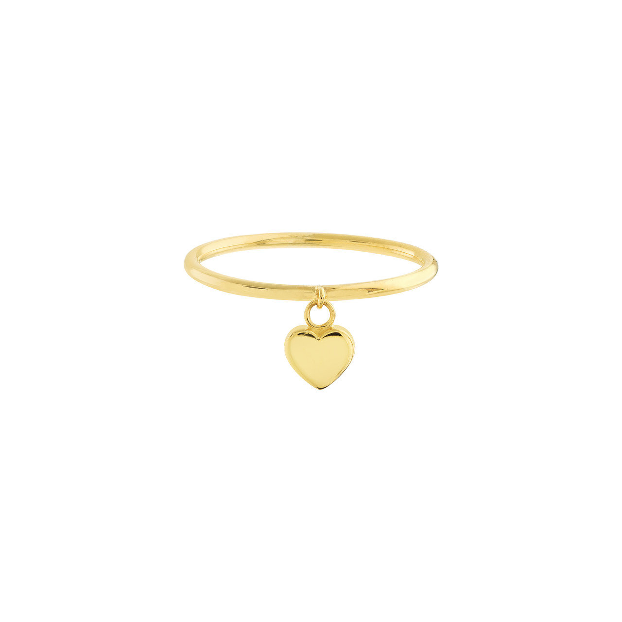 Dangle Heart Wire Ring - 3