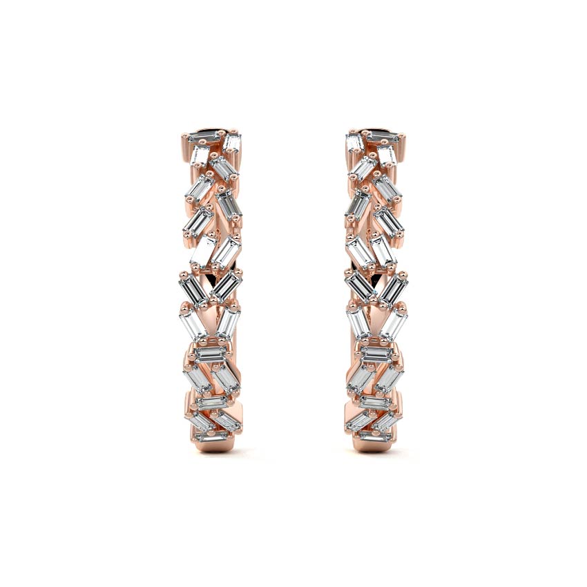 Hoop Prism Rose Earrings Hoop Prism Rose Earrings