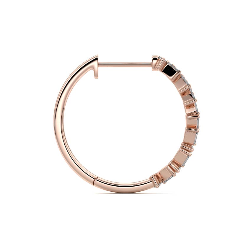 Hoop Prism Rose Earrings Hoop Prism Rose Earrings
